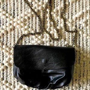 Anthropolgie black convertible crossbody or belt bag